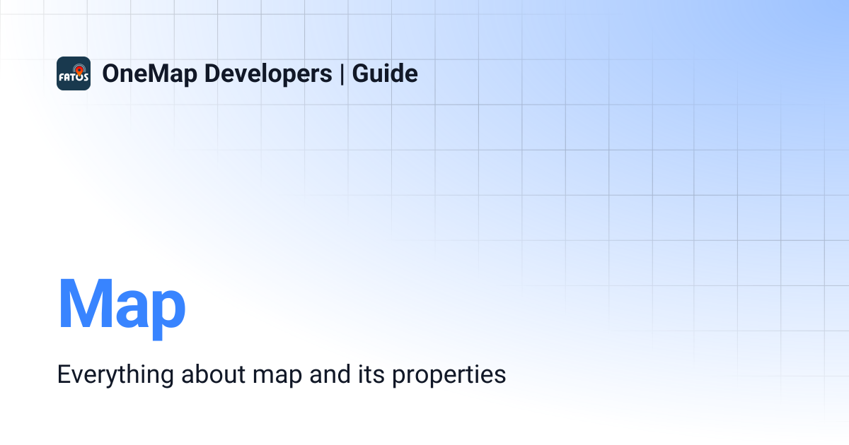 Map | OneMap Developers | Guide