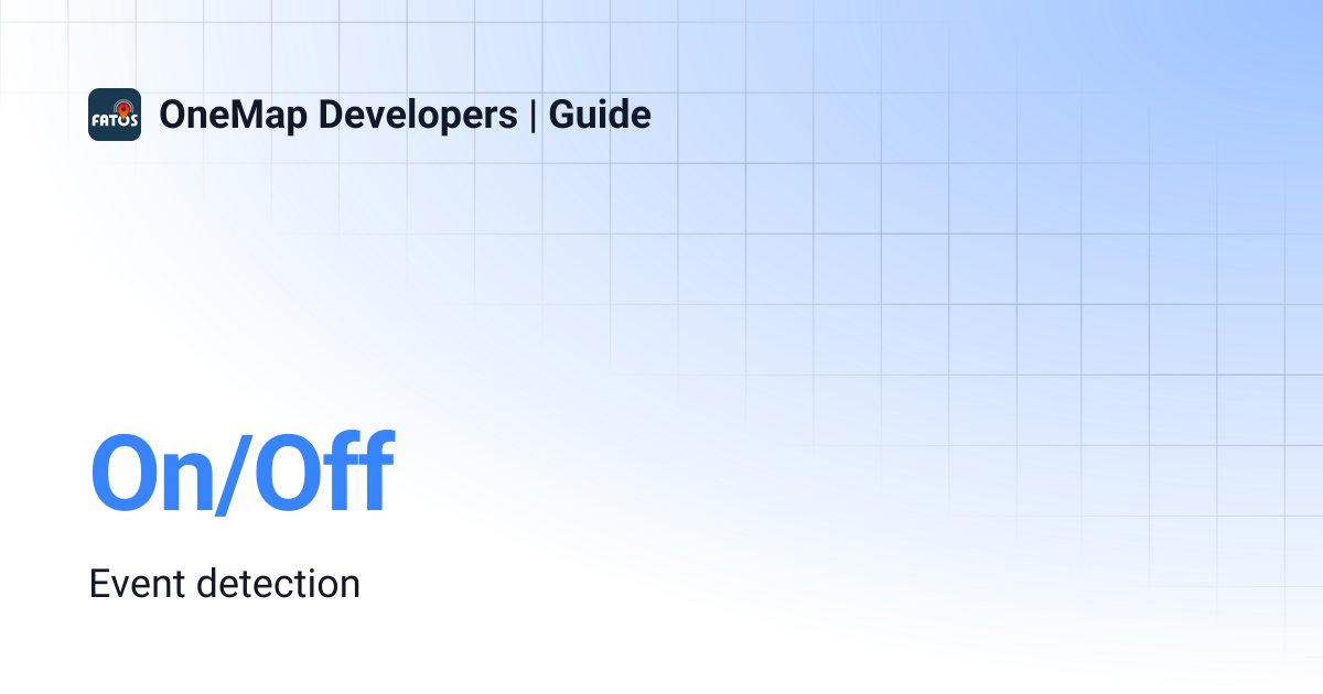 On/Off | OneMap Developers | Guide